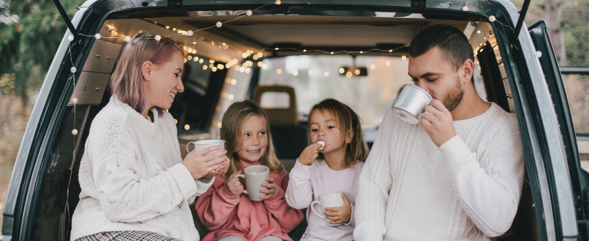 Family taking winter road trip around Australia