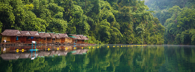 southeast asian village on water