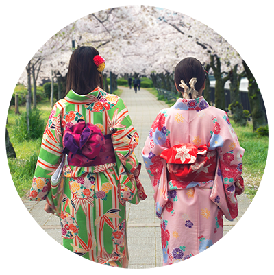 traditional japanese kimono in osaka