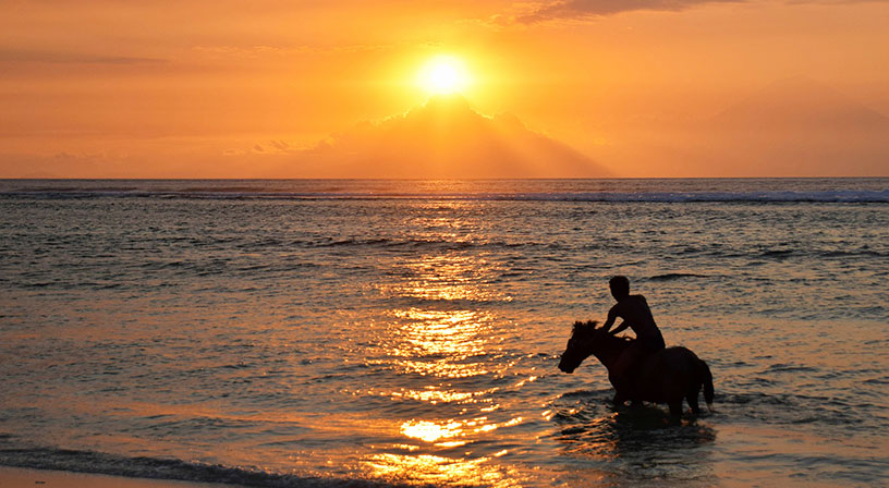 lombok sunset