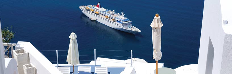 Cruise ship in greece