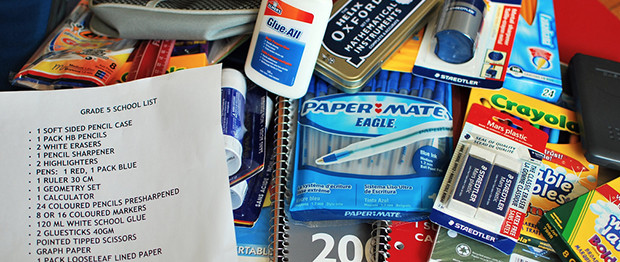 School supplies that could be decorated with Cover-More’s tips