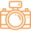 camera icon orange