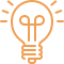 light bulb icon orange